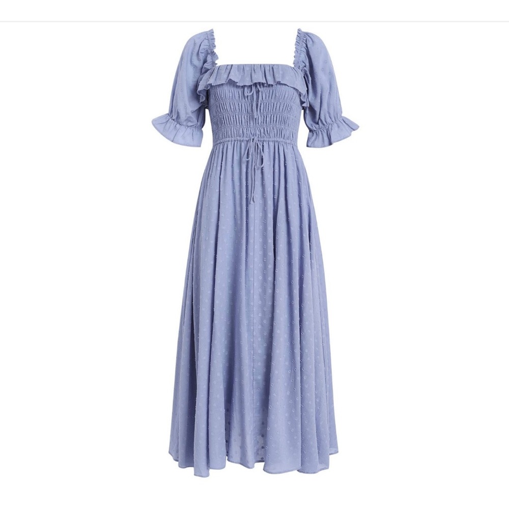 R.YIPOSHA square Neck Flowy Maxi Dresses size M